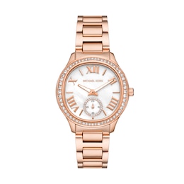 Michael Kors Sage Ladies' Rose Gold Tone Stainless Steel Watch