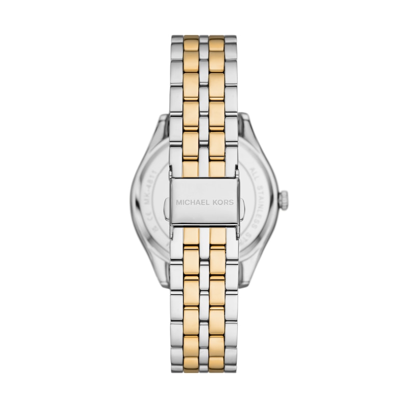 Main Image 3 of Michael Kors Harlowe Ladies' Stone Set Two Tone Stainless Steel Watch