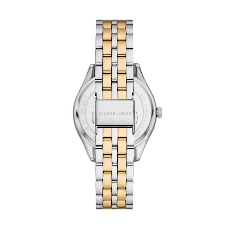 Michael Kors Harlowe Ladies' Stone Set Two Tone Stainless Steel Watch