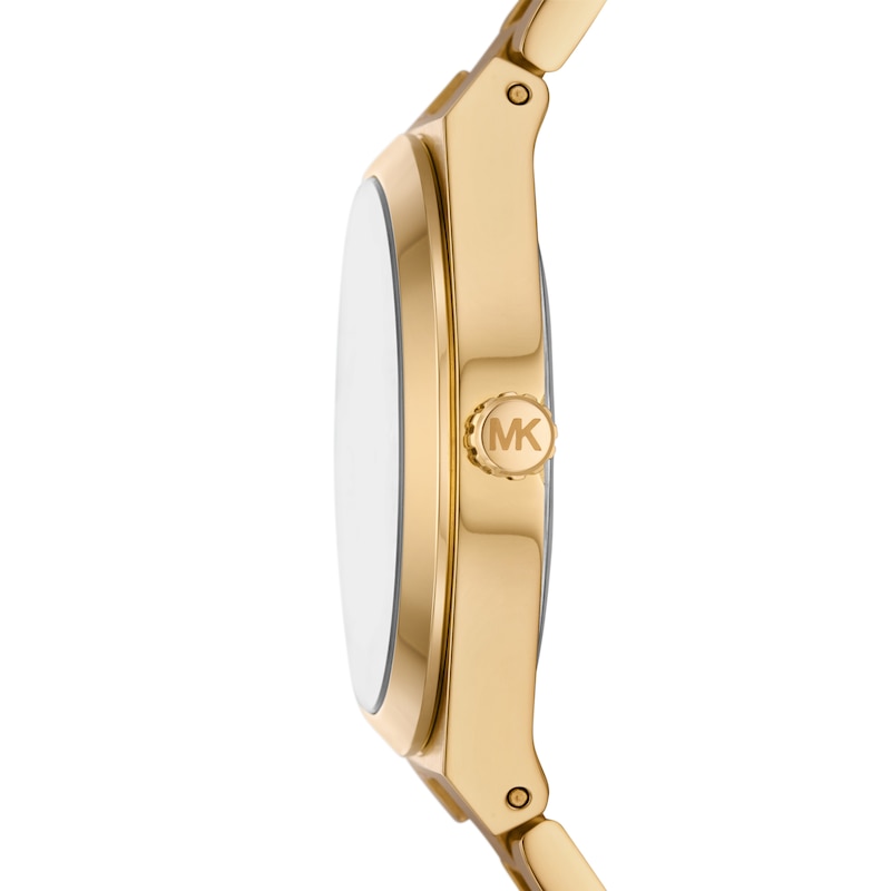 Michael Kors Lennox Ladies' Marble Dial Gold Tone Stainless Steel Watch