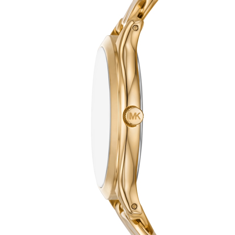 Main Image 2 of Michael Kors Runway Ladies' Gold Tone Curb Chain Stainless Steel Watch