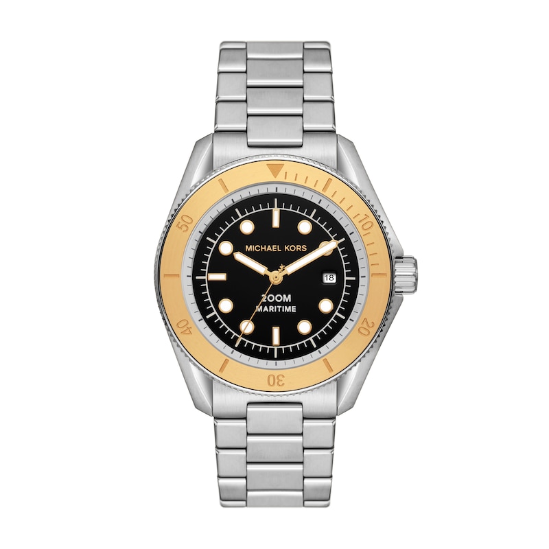 Main Image 1 of Michael Kors Maritime Men's Black Dial Stainless Steel Watch