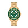 Thumbnail Image 1 of Michael Kors Maritime Men's Green Dial Gold Tone Stainless Steel Watch