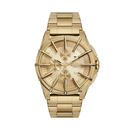 Diesel Framed Men's Chronograph Gold Tone Stainless Steel Watch