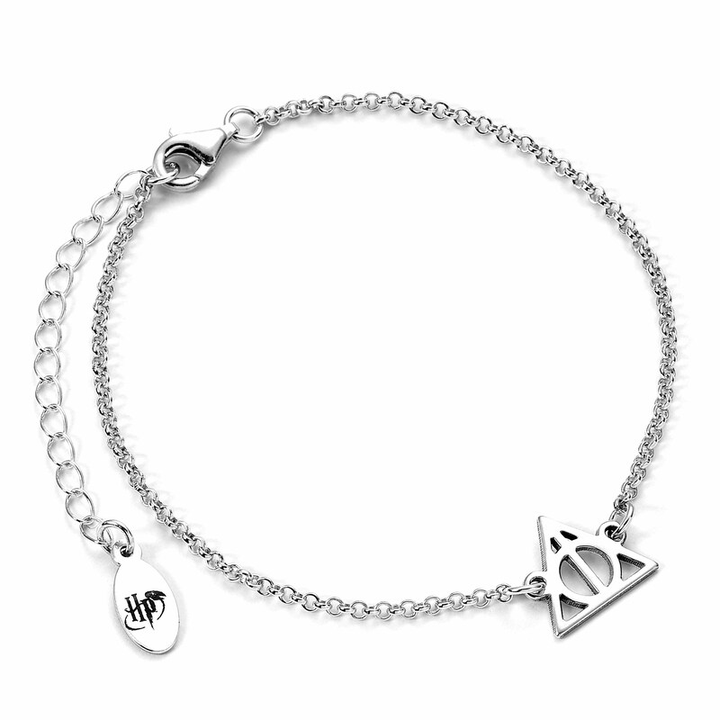 Main Image 1 of Harry Potter Sterling Silver Deathly Hallows Charm Bracelet