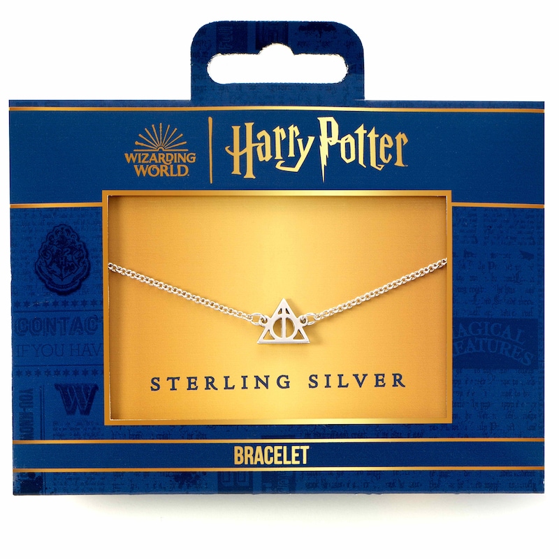 Harry Potter Sterling Silver Deathly Hallows Charm Bracelet