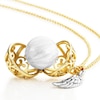 Thumbnail Image 5 of Angel Whisperer Sterling Silver Gold Plated Wing Pendant Necklace