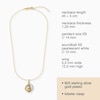 Thumbnail Image 6 of Angel Whisperer Sterling Silver Gold Plated Wing Pendant Necklace