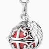 Thumbnail Image 2 of Angel Whisperer Sterling Silver Red Chime Wing Pendant Necklace