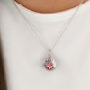 Thumbnail Image 3 of Angel Whisperer Sterling Silver Red Chime Wing Pendant Necklace