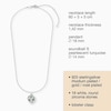 Thumbnail Image 5 of Angel Whisperer Sterling Silver Rhodium Plated CZ Heaven Pendant Necklace