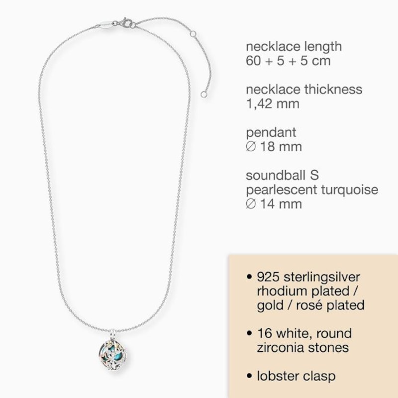 Main Image 5 of Angel Whisperer Sterling Silver Rhodium Plated CZ Heaven Pendant Necklace