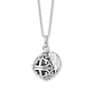 Thumbnail Image 1 of Angel Whisperer Sterling Silver Grey Chime Wing Pendant Necklace
