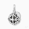 Thumbnail Image 2 of Angel Whisperer Sterling Silver Grey Chime Wing Pendant Necklace