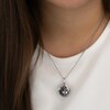 Thumbnail Image 3 of Angel Whisperer Sterling Silver Grey Chime Wing Pendant Necklace