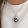 Thumbnail Image 4 of Angel Whisperer Sterling Silver Grey Chime Wing Pendant Necklace