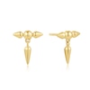 Anie Haie 14ct Gold Plated Point Stud Earrings | H.Samuel