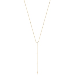 Anie Haie 14ct Gold Plated Sparkle Point Lariat Necklace