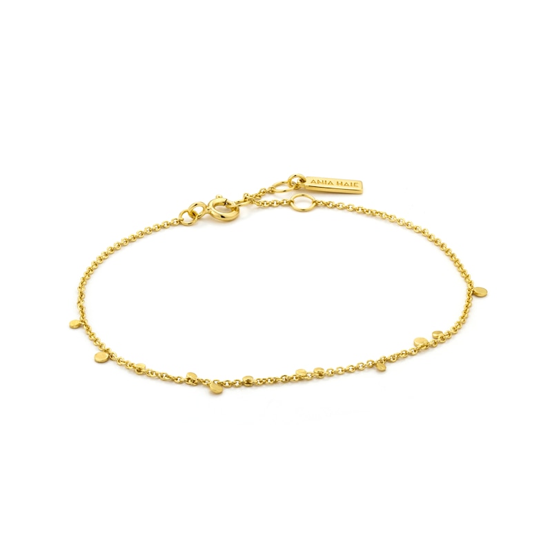 Anie Haie 14ct Gold Plated Geometry Mixed Discs Bracelet