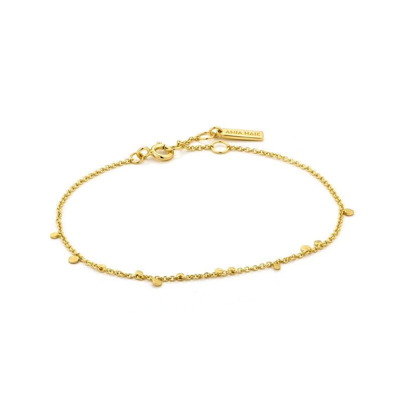 Main Image 1 of Anie Haie 14ct Gold Plated Geometry Mixed Discs Bracelet