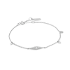 Thumbnail Image 1 of Anie Haie Sterling Silver Rhodium Plated CZ Geometric Chain Bracelet
