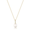 Thumbnail Image 0 of Anie Haie 14ct Gold Plated Gem Pearl Drop Pendant Necklace