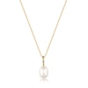 Thumbnail Image 1 of Anie Haie 14ct Gold Plated Gem Pearl Drop Pendant Necklace