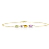 Thumbnail Image 1 of 9ct Yellow Gold Cleo Multi Gem Multi Shape Bracelet