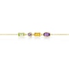 Thumbnail Image 2 of 9ct Yellow Gold Cleo Multi Gem Multi Shape Bracelet