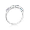 Thumbnail Image 3 of 9ct White Gold Cleo Blue Multi Gem Multi Shape Ring