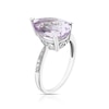 Thumbnail Image 2 of 9ct White Gold Olivia Rose De France Amethyst & Diamond Ring