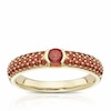 Thumbnail Image 1 of 9ct Yellow Gold Lola Garnet Cluster Eternity Ring