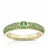 Thumbnail Image 1 of 9ct Yellow Gold Lola Tsavorite Cluster Eternity Ring