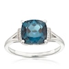 Thumbnail Image 1 of 9ct White Gold Bella London Blue Topaz & Diamond Ring