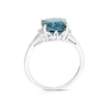 Thumbnail Image 3 of 9ct White Gold Bella London Blue Topaz & Diamond Ring