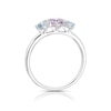 Thumbnail Image 3 of 9ct White Gold Willa Multi Stone Trilogy Ring