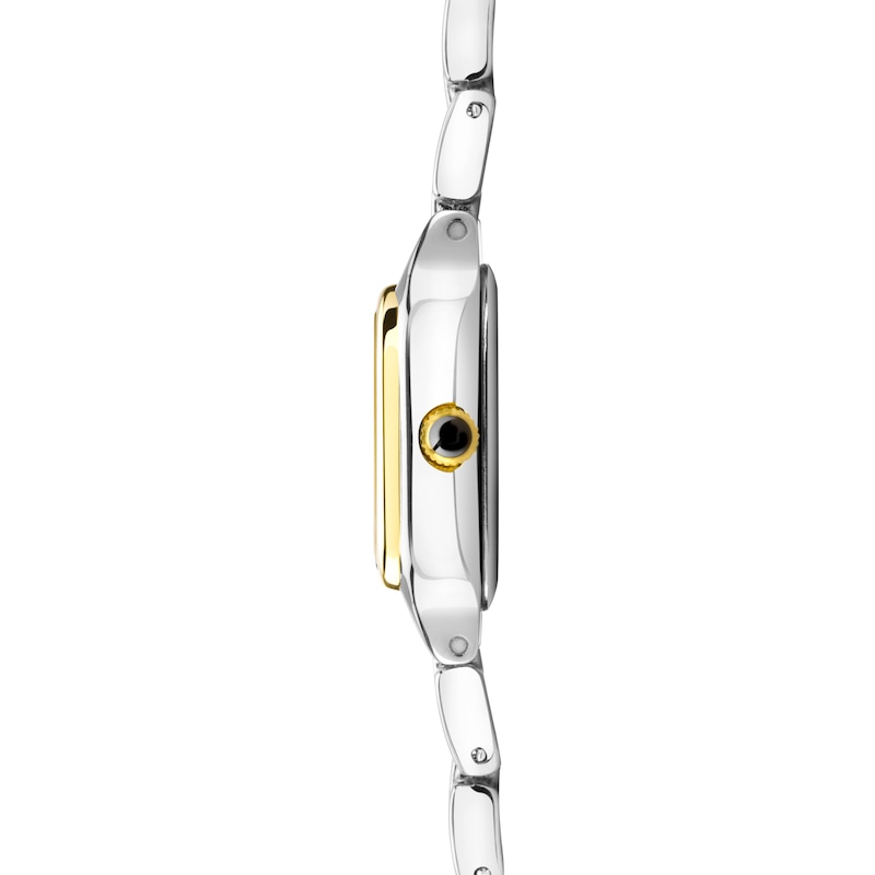 Main Image 5 of Sekonda Monica Maxi Ladies’ White Rectangular Dial Two Tone Bracelet Watch