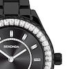 Thumbnail Image 2 of Sekonda Margot Ladies' Stone Set Bezel Black IP Stainless Steel Bracelet Watch