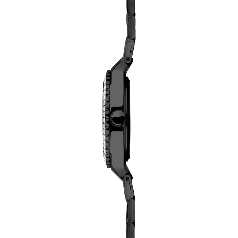 Main Image 4 of Sekonda Margot Ladies' Stone Set Bezel Black IP Stainless Steel Bracelet Watch