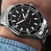 Thumbnail Image 2 of Sekonda Classic Men's Black Dial Stainless Steel Bracelet Watch