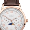 Thumbnail Image 1 of Sekonda Armstrong Men’s Moon Phase Brown Leather Strap Watch