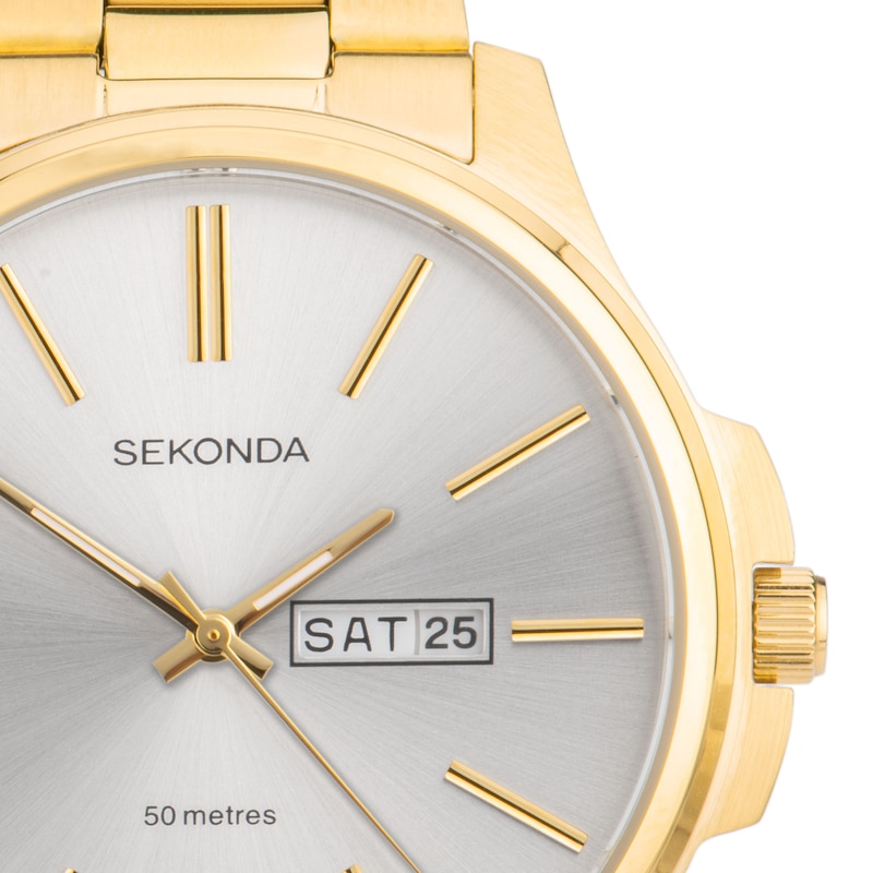 Sekonda Jones Men’s Gold Tone Stainless Steel Bracelet Watch