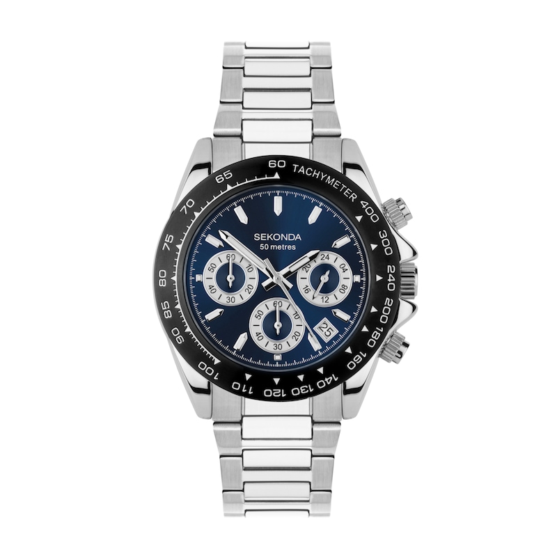 Sekonda Circuit Chronograph Men's Stainless Steel Bracelet Watch