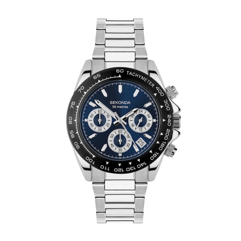 Main Image 1 of Sekonda Circuit Chronograph Men's Stainless Steel Bracelet Watch