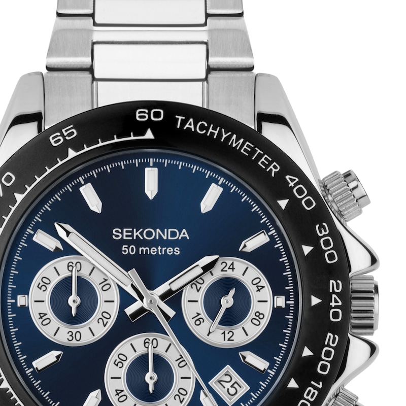 Main Image 2 of Sekonda Circuit Chronograph Men's Stainless Steel Bracelet Watch