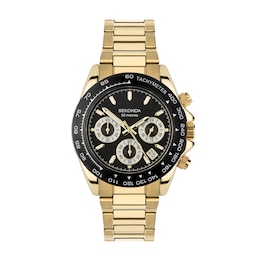 Sekonda Circuit Chronograph Men's Gold Tone Stainless Steel Bracelet Watch