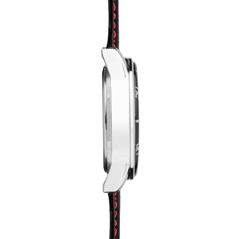 Main Image 6 of Sekonda Chronograph Men's Black Leather Strap Watch