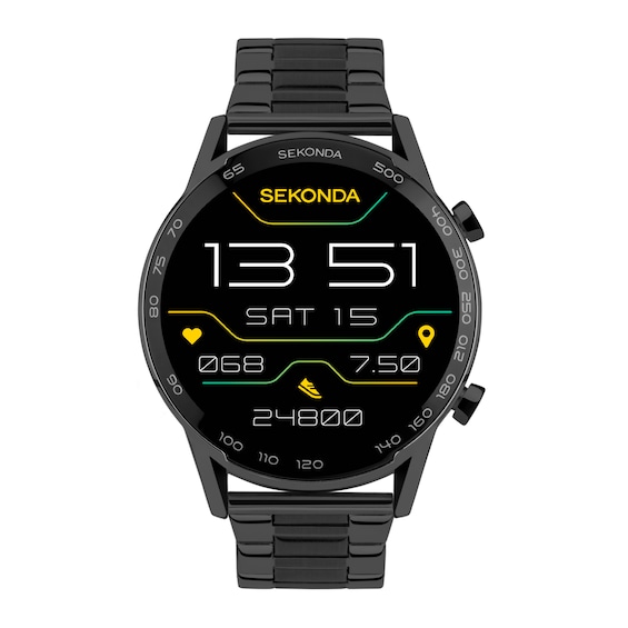 Sekonda Active Plus Black Stainless Steel Bracelet Smart Wat