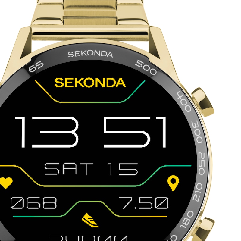 Sekonda Active Plus Smart Gold Tone Stainless Steel Bracelet Watch