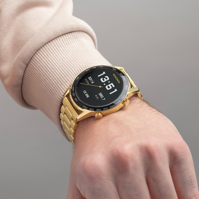 Main Image 3 of Sekonda Active Plus Smart Gold Tone Stainless Steel Bracelet Watch